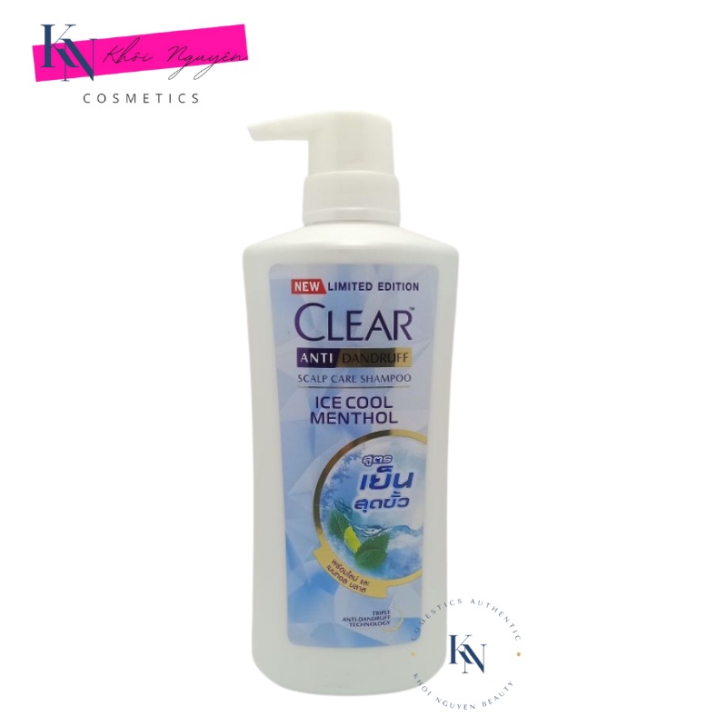 Dầu Gội Đầu Clear Thái Lan Men, Clear Bạc Hà, Clear Hoa Anh Đào, Clear Sakura Chai 435ml/450ml/480ml