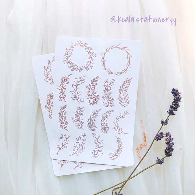 Bullet Journal Sticker - Nguyệt quế