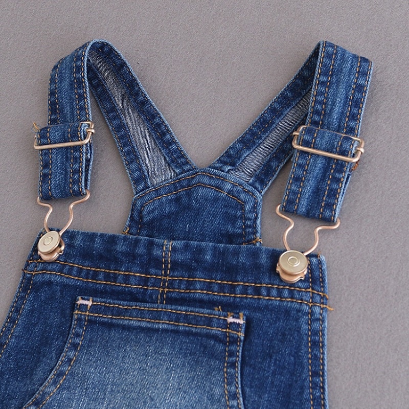 Váy yếm jeans chân voan dư xịn cho bé