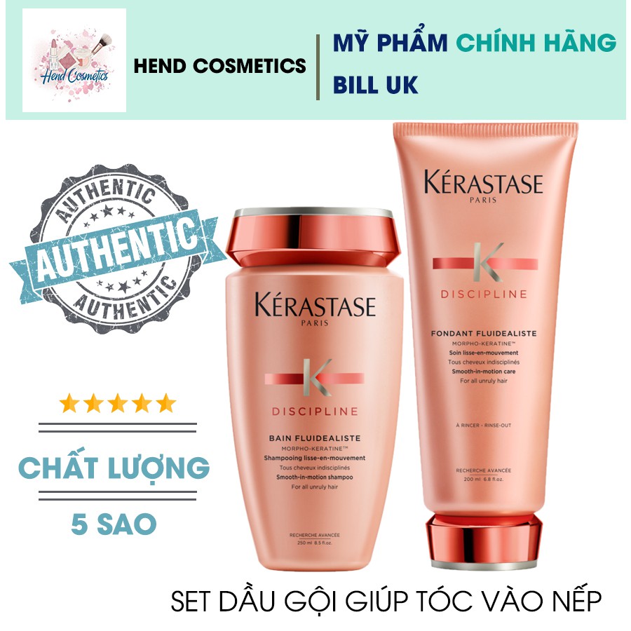 Set dầu gội xả giúp tóc suôn mượt vào nếp Kerastase Discipline Bain Fluidealiste