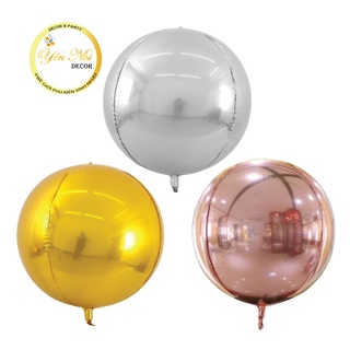 Bóng bay trang trí sinh nhật, bóng bay 4D size 18'' siêu bắt sáng, YẾN NHI SHOP