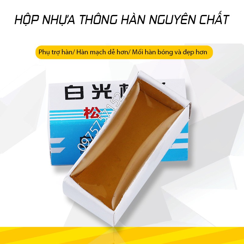 Combo 5 hộp nhựa thông hàn thiếc chất lượng cao, nhựa thông hộp trợ hàn mạch điện tử bảo vệ thiếc hàn không bị oxy hóa