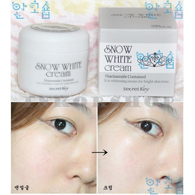 Kem Dưỡng Trắng Da Snow White Cream Secret Key 50g