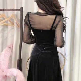 Set váy cổ lông + áo mỏng ( Hàng order ) hagauorder