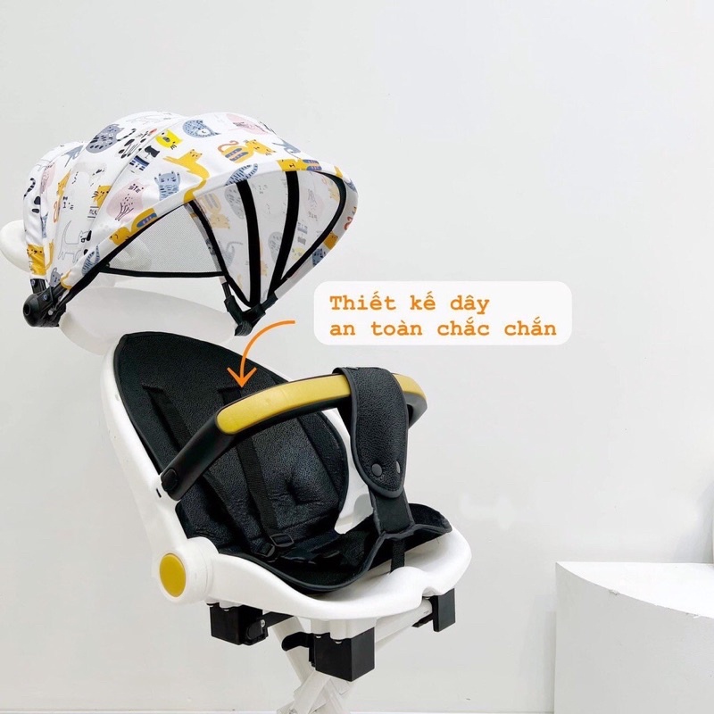 Xe đẩy gấp gọn du lịch M8 - M9 phiên bản nâng cấp, mẫu mới 2023 ngả lưng 180 độ bảo hành 12 tháng