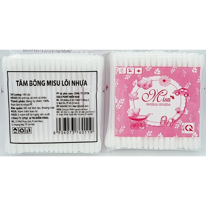 TĂM BÔNG MISU LÕI NHỰA