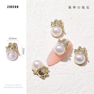Charm nai cao cấp mèo may mắn