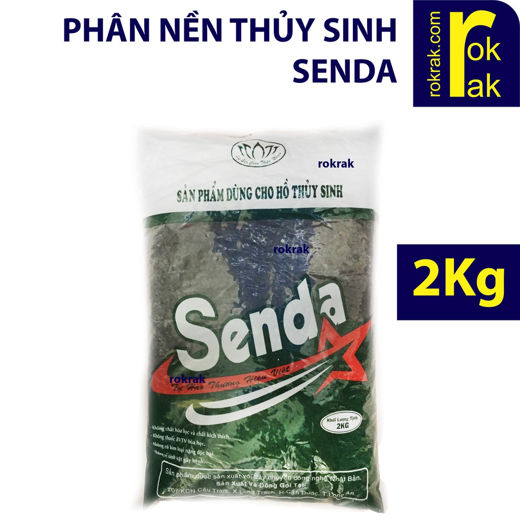 Phân nền thủy sinh Senda gói 2Kg ROKRAK công nghệ Nhật