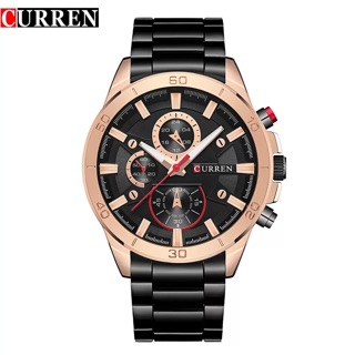 Đồng hồ curren nam màu đen