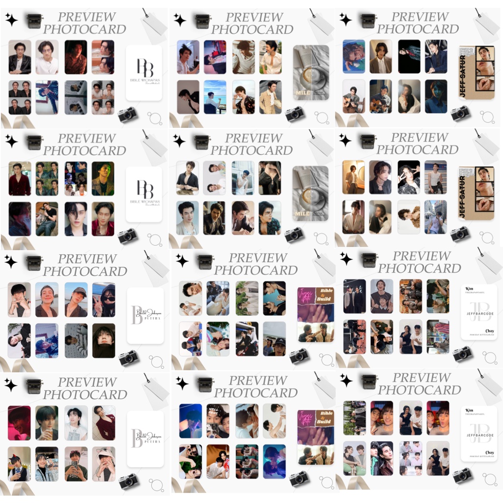 > SET CARD BO GÓC MileApo + BibleBuild + JeffBar - KINNPORSCHE