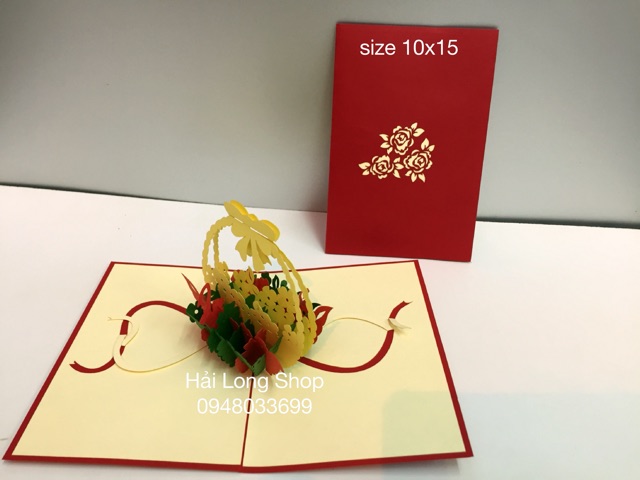 Dỏ Hoa - Flower - Thiệp 3D | BigBuy360 - bigbuy360.vn