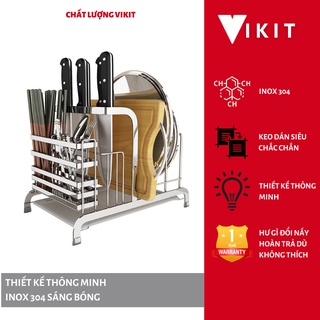 Giá và Kệ đựng dao thớt inox 304 đa năng VKIT DN01
