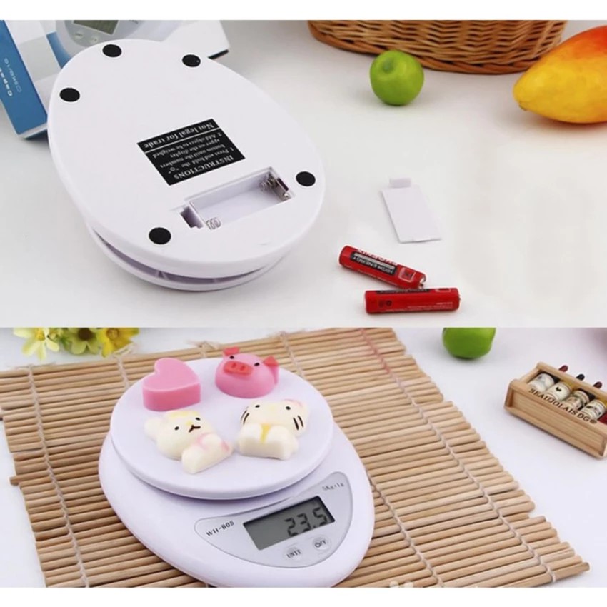 Cân điện tử thực phẩm dùng trong nhà bếp Electronic Kitchen Scale 5kg - Cân tiểu ly