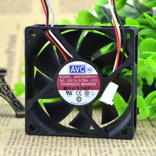 Quạt làm mát thủy lực 3 dây da07020r12u 12v 0.70a 7cm 7020