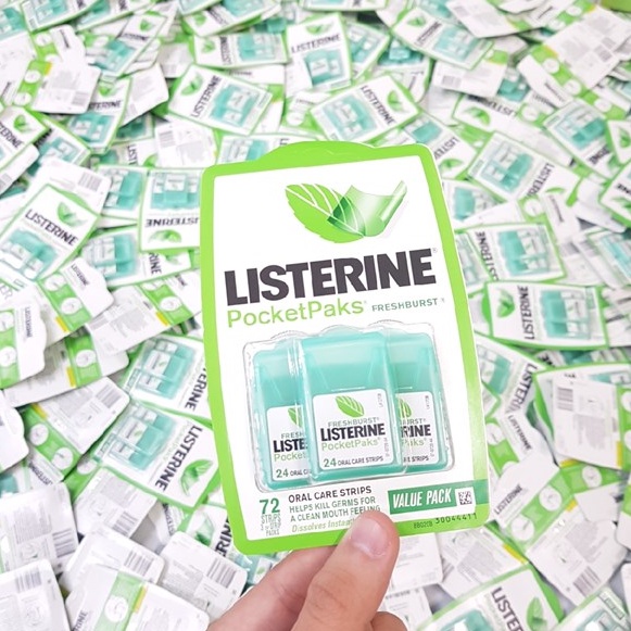 Ngậm thơm miệng listerine