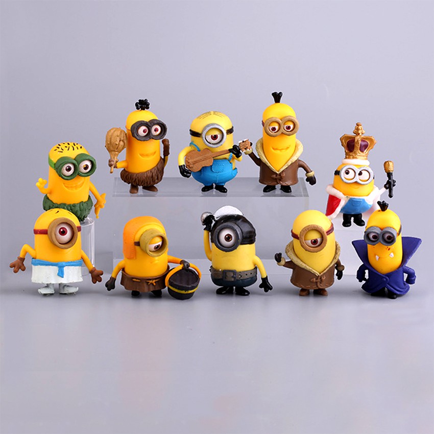 Bộ 10 mô hình Minions dễ thương - Kẻ cắp mặt trăng Despicable