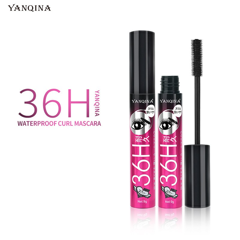 (Hàng Mới Về) Mascara Yanqina 36h Chống Thấm Tạo Hàng Mi Dài Dày Và Cong Tự Nhiên