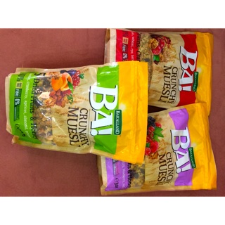 Ngũ cốc trái cây ăn kiêng nguyên cám sấy giòn Ba! Bakalland crunchy muesli (DATE 27/8)