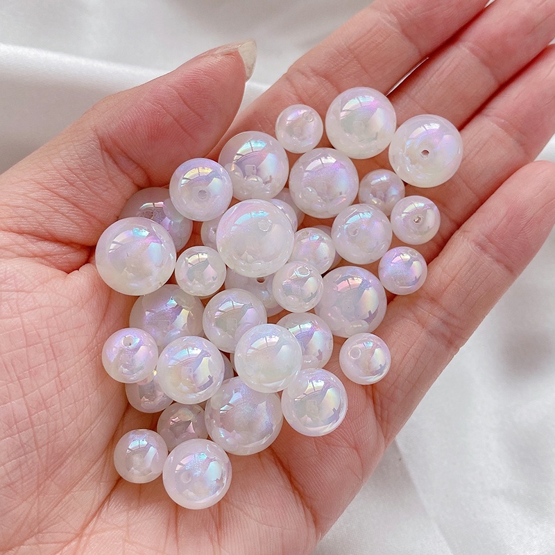 Nàng Tiên Cá Ji Symphony Aurora Ngọc Trai Xuyên Lỗ Xỏ Hạt Tròn Thủ Công Trang Sức Materi