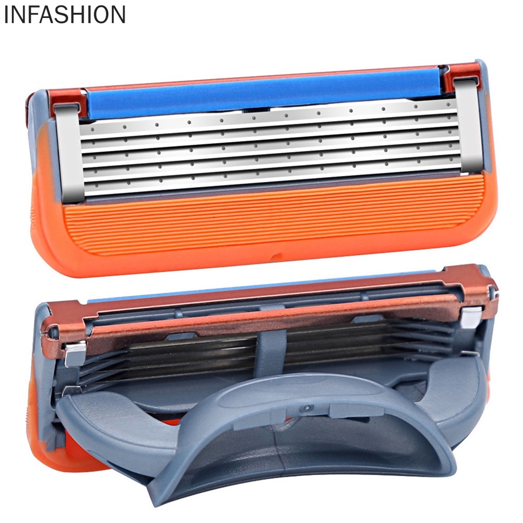 [Hàng mới về] 4 Đầu dao cạo râu 5 lớp thay thế an toàn cho Gillette FUSION
