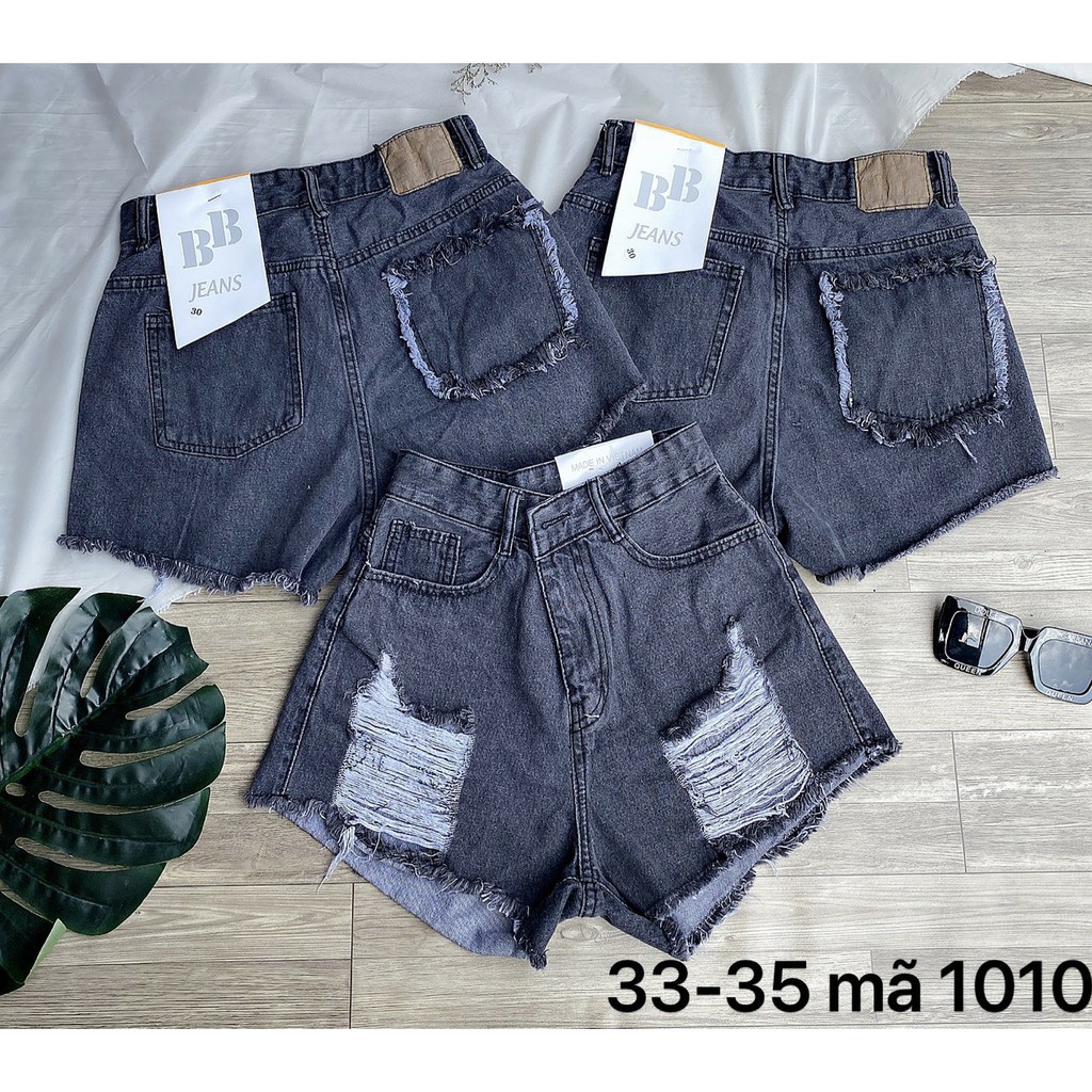 Quần short Nữ Túi viền Xám và Đen Size Nhỏ đến 35 Ms 1010