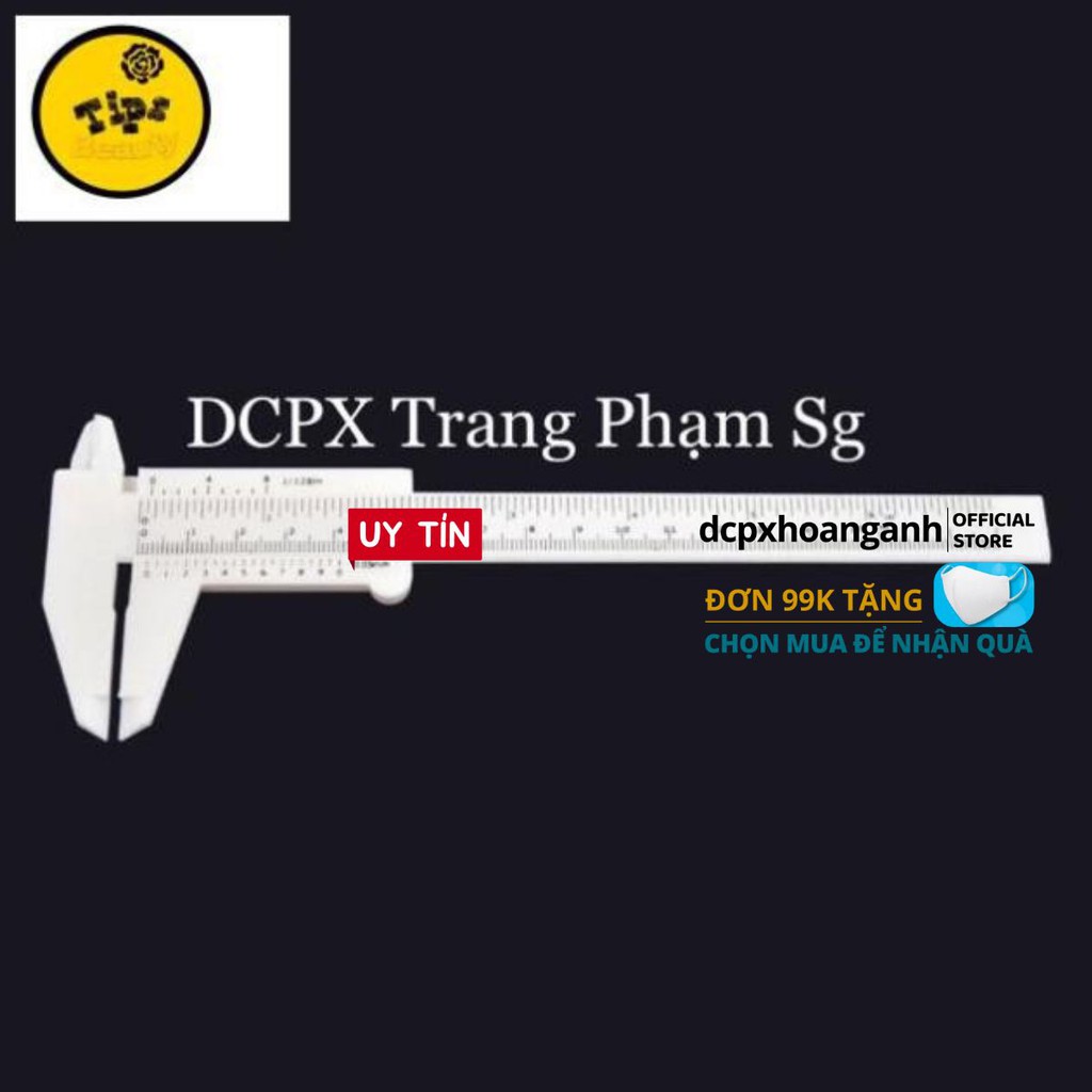 Thước Mỏ Vịt Đo Khuôn Mày Nhựa Trắng Hoặc Xám Cân Chỉnh Chân Mày|Dụng Cụ Phun Xăm