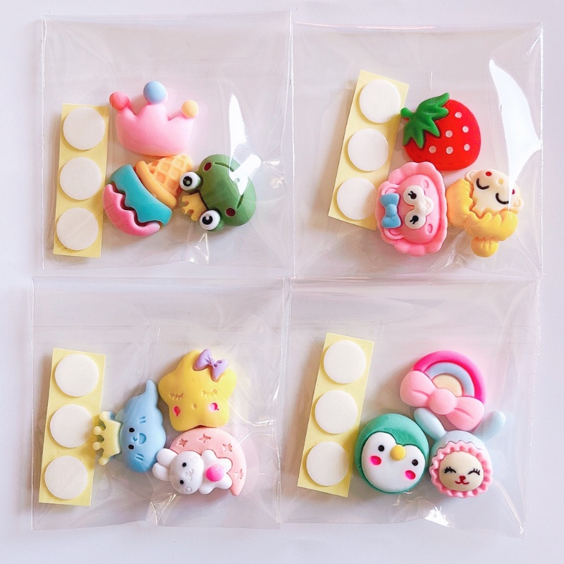 Dán Sticker Lồi 3D Gồm 4 chiếc siêu dễ thương cute chắc chắn