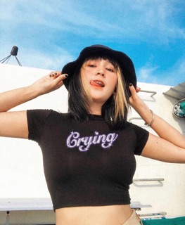 Áo croptop Crying form ôm body