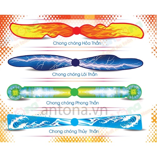 Chong Chóng Cầu Vồng/ Thần TốcTuổi Thơ Chính Hãng ANTONA - Đồ Chơi An Toàn Việt Nam