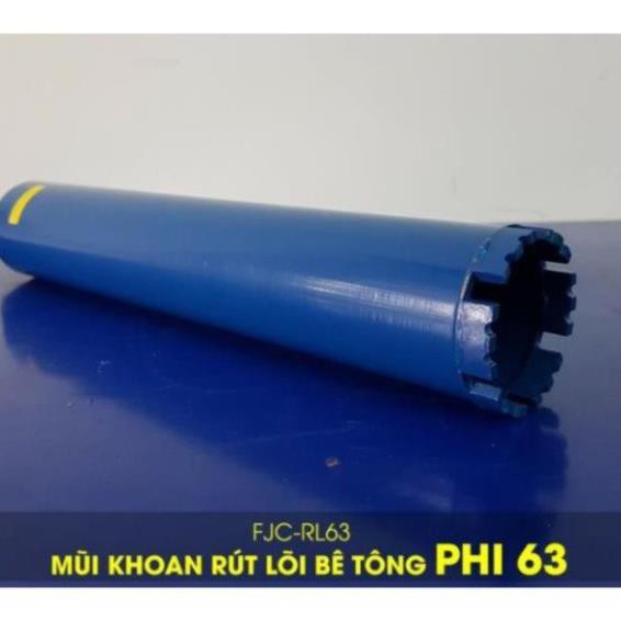 Mũi Khoan Rút Lõi Bê Tông phi 63 (Ø 63mm) FJC-RL63