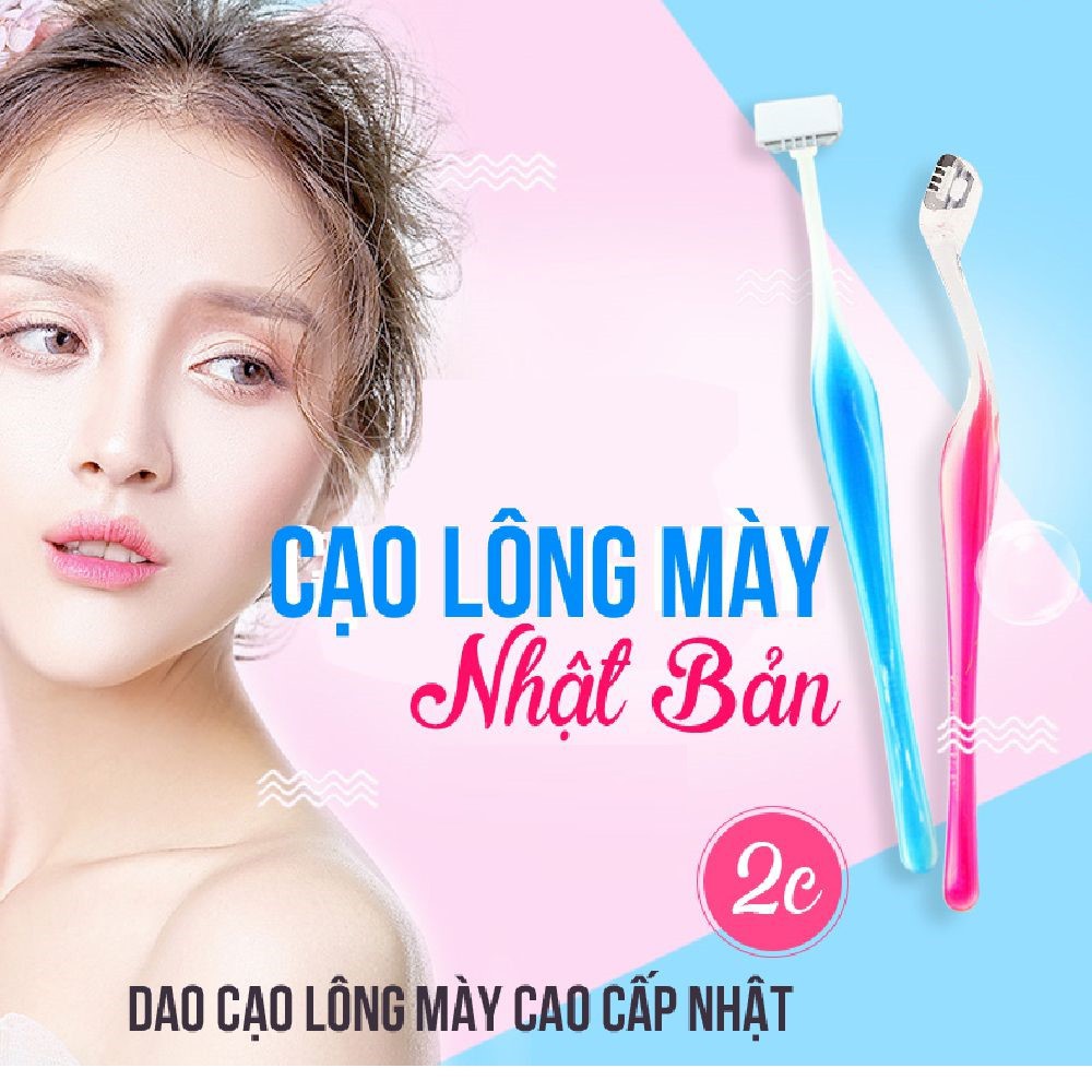 [Hỏa tốc HCM] Set 2 dao cạo lông mày lưỡi ngẵn KAI NỘI ĐỊA NHẬT BẢN