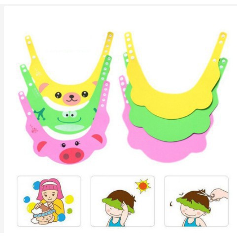 Mũ Gội Đầu Che Chắn Nước Cho Bé Yêu Rộng Vành Hỗ Trợ Tắm Gội Che Tai An Toàn 88266 Giang Phạm