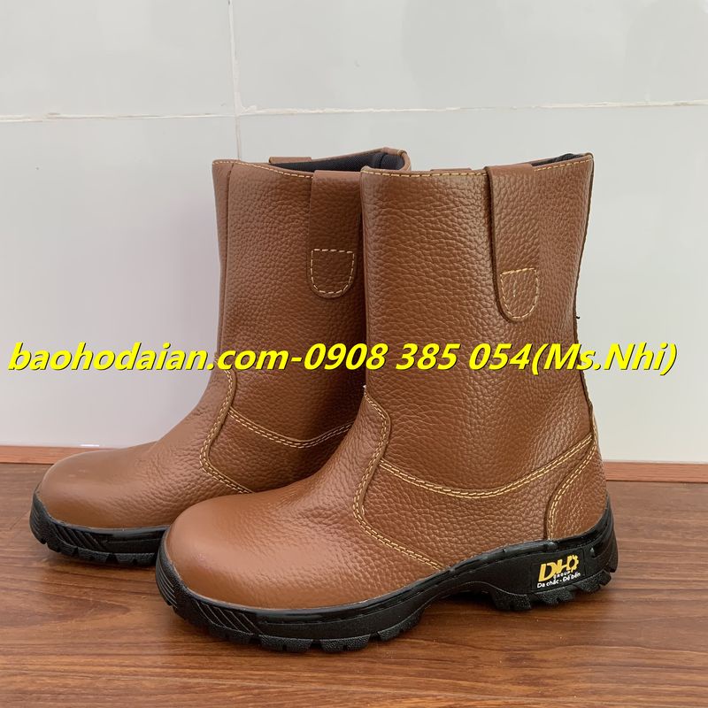 Ủng da bảo hộ lao động chính hãng DH Group- Hình thật