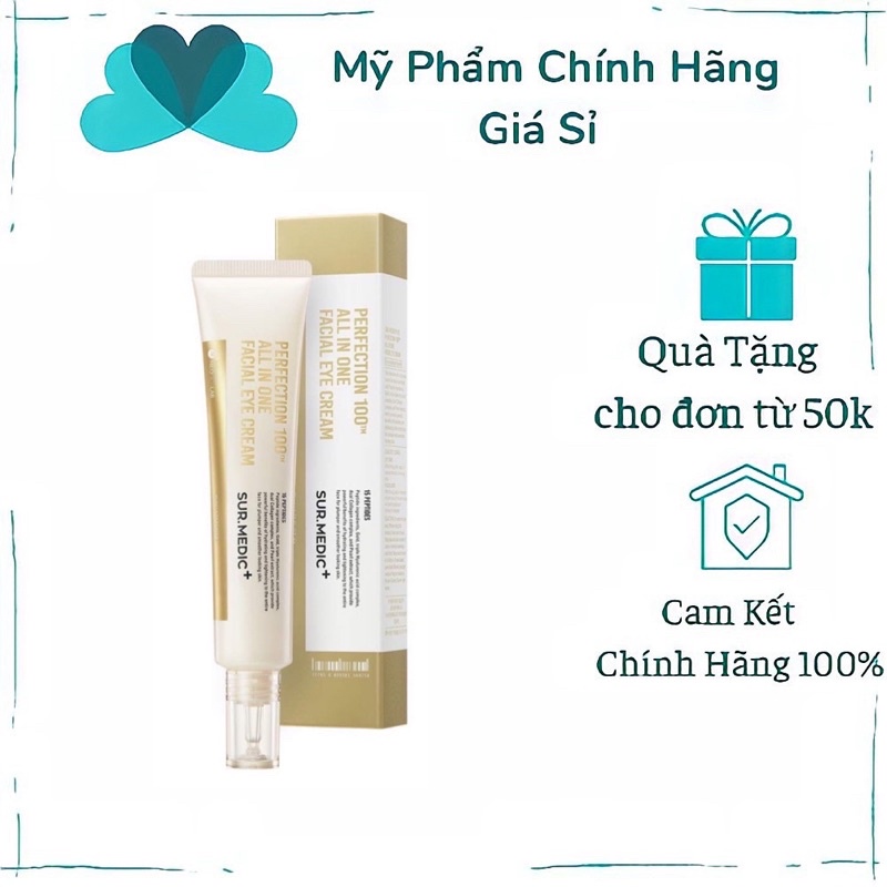 Kem Dưỡng Mắt Sur.Medic+ Giảm Nếp Nhăn, Ngăn Lão Hóa 35ml