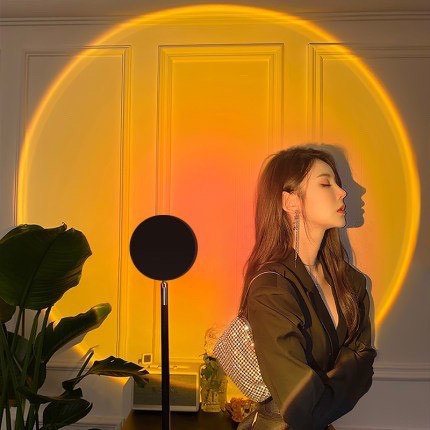 Đèn rose blackpink , sunset lamp , Loại VIP cho các nàng quay tiktok siêu bền công suất 10W sáng