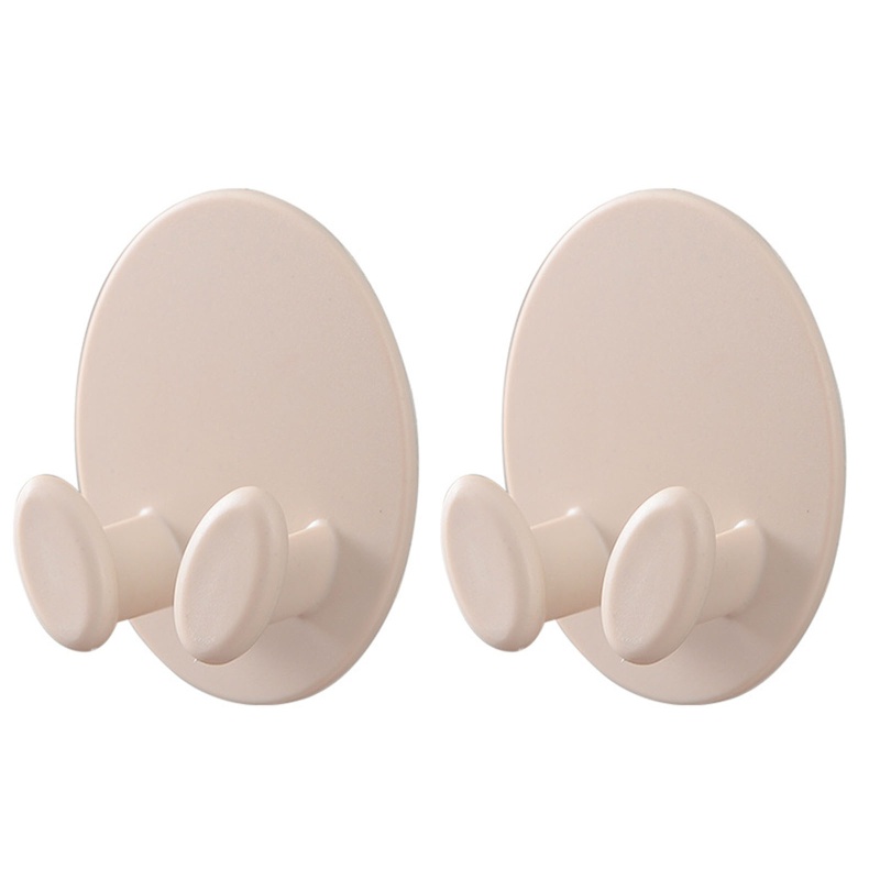 Set 2 Móc Nhựa Treo Phích Cắm Gắn Tường Đa Năng Dễ Lắp Đặt