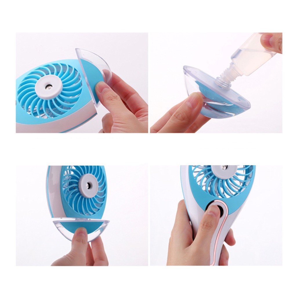 QUẠT PHUN SƯƠNG CẦM TAY MINI COOLING REPLENISHMENT FAN