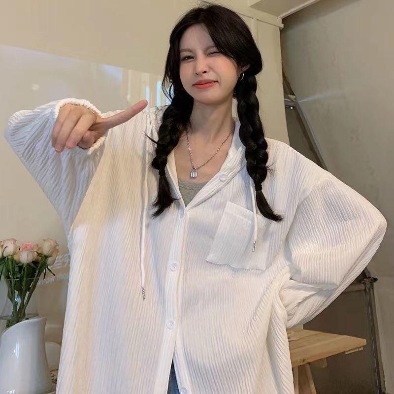 Áo Khoác Cardigan Tay Dài Chống Nắng Dáng Rộng Cài Khuy Kiểu Hàn Quốc Thời Trang Mùa Thu 2022 Mới