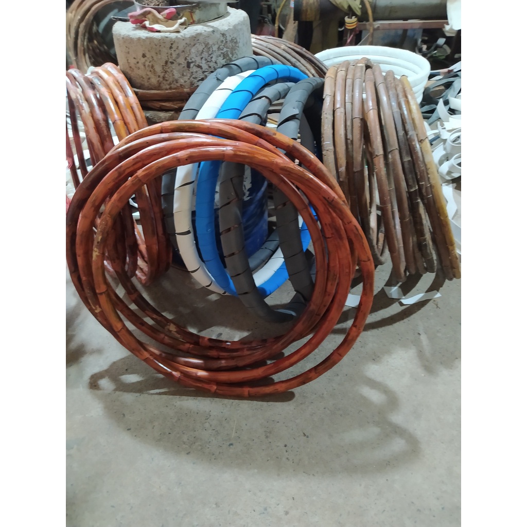 Vòng lắc mây trần sơn màu nặng 1.3kg massage giảm eo giảm cân nhanh