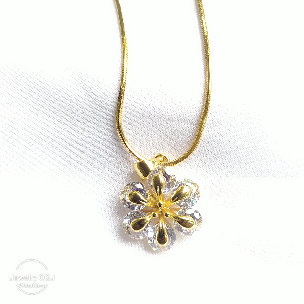 Dây chuyền bạc 925 ANTA Jewelry - ATJ3012 mặt hoa mai đính đá sang trọng lấp lánh