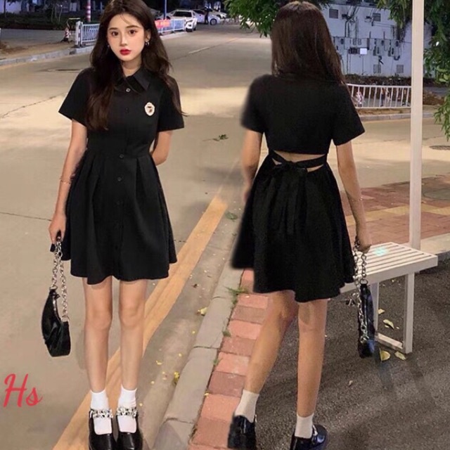 Váy babydoll trơn bèo 🔥