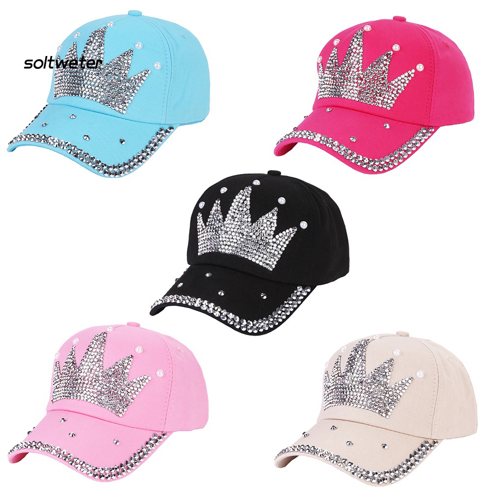 Nón Lưỡi Trai Đính Đá Hình Vương Miện Thời Trang