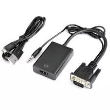 Bộ Cáp chuyển đổi tín hiệu từ VGA sang HDMI có âm thanh + Cáp Micro USB