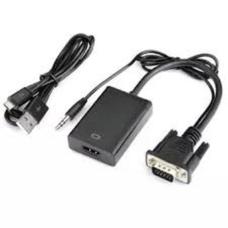 Bộ cáp chuyển đổi tín hiệu từ vga sang hdmi có âm thanh + cáp micro usb