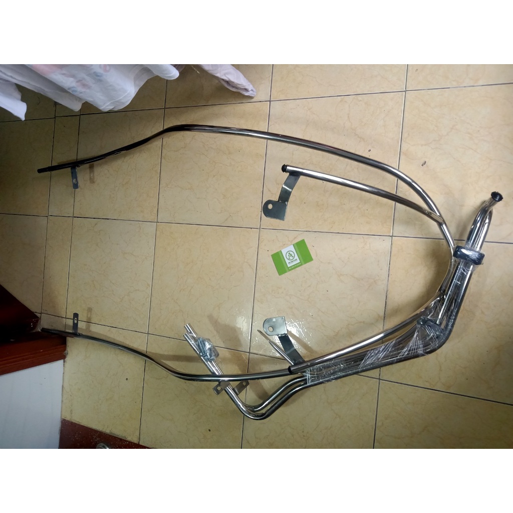 Khung inox bảo vệ xe grande 2019