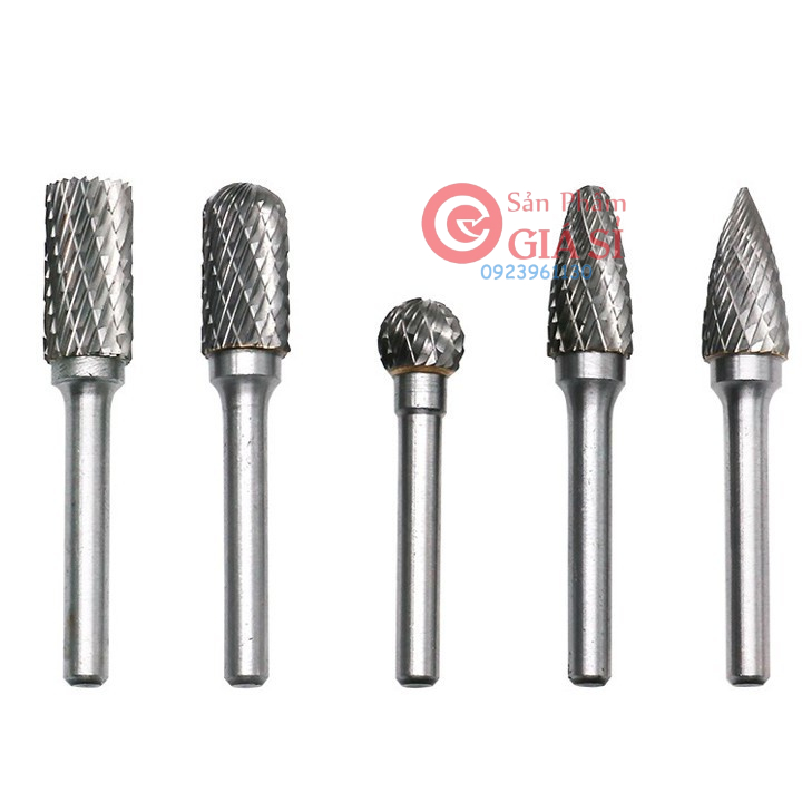 Bộ 5 mũi mài khắc hợp kim vonfram 6x 10 mm cao cấp ❤️freeship❤️