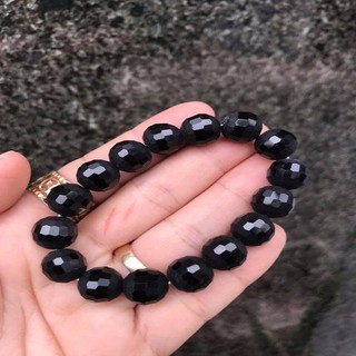 VÒNG TAY PHA LÊ ĐEN CẮT GIÁC