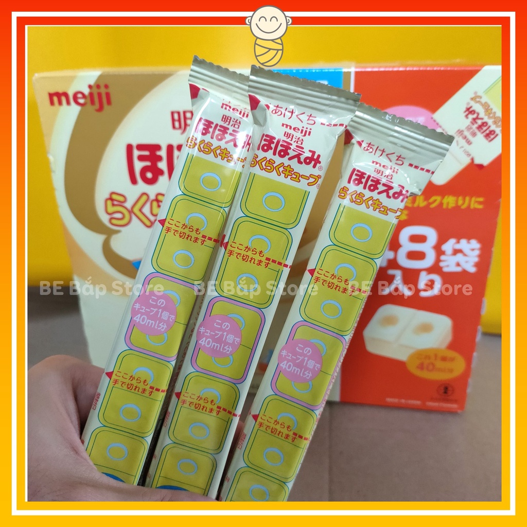 Sữa Meiji Thanh ⚡CHÍNH HÃNG⚡ Số 0-1 Nội Địa Nhật - Tách Lẻ Thanh 27gr - Hộp 24 Thanh
