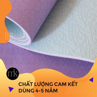 Thảm Yoga Cao Cấp 2 màu - Hồng Biển