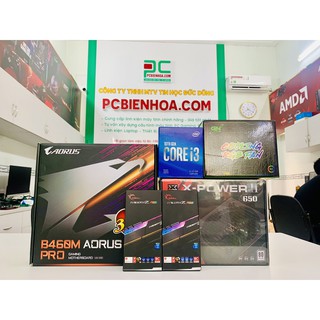 Bộ combo máy tính i3 10100f b460m 16g x650